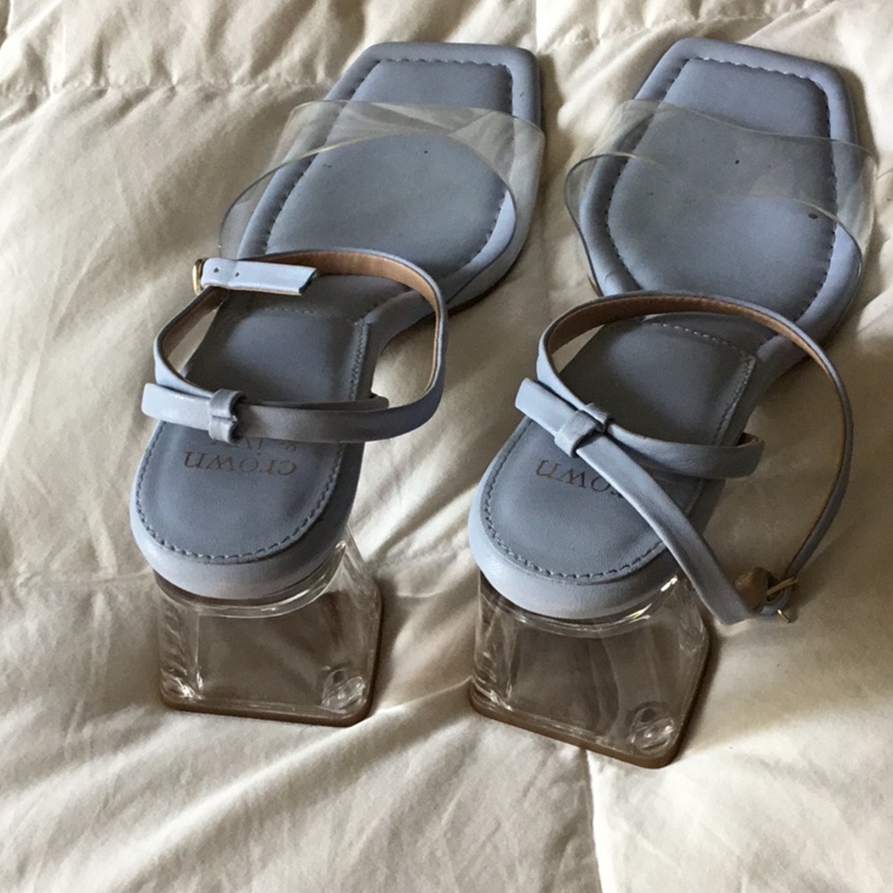 Crown and Ivy Lucite Sandals